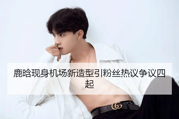 鹿晗现身机场新造型引粉丝热议争议四起